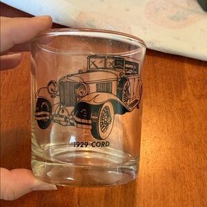 Vintage 1929 Cord Glass Tumbler